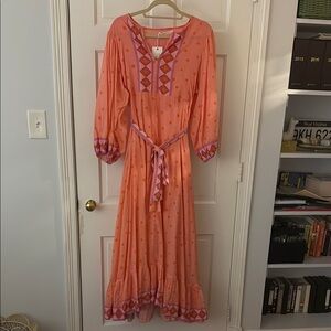 Elegant Pink Bohemian Dress